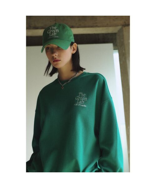 THE GREEN LAB（ザグリーンラボ）の「エッセンシャル刺繍スウェットシャツ[グリーン]（スウェット・メンズ・その他・SMALL/LARGE）」の2枚目の写真