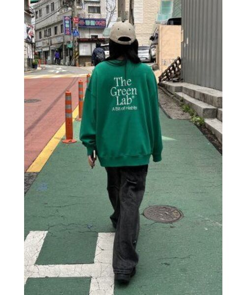 THE GREEN LAB（ザグリーンラボ）の「エッセンシャル刺繍スウェットシャツ[グリーン]（スウェット・メンズ・その他・SMALL/LARGE）」の13枚目の写真