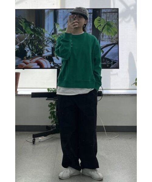THE GREEN LAB（ザグリーンラボ）の「エッセンシャル刺繍スウェットシャツ[グリーン]（スウェット・メンズ・その他・SMALL/LARGE）」の17枚目の写真