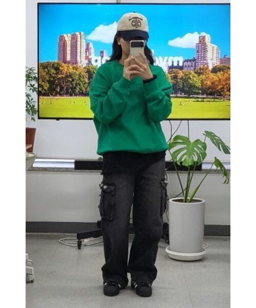 THE GREEN LAB（ザグリーンラボ）の「エッセンシャル刺繍スウェットシャツ[グリーン]（スウェット・メンズ・その他・SMALL/LARGE）」の21枚目の写真
