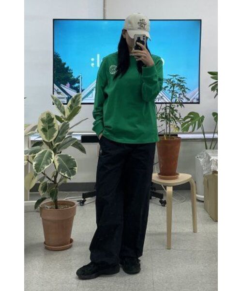 THE GREEN LAB（ザグリーンラボ）の「エッセンシャル刺繍スウェットシャツ[グリーン]（スウェット・メンズ・その他・SMALL/LARGE）」の22枚目の写真
