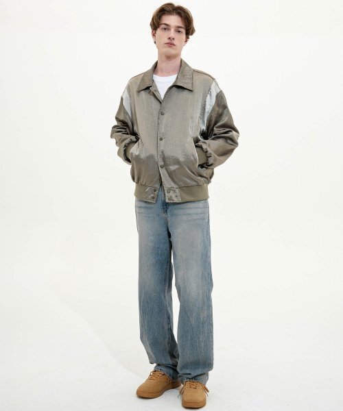 ウィンドブレーカーオーバーバーシティジャケット_KHAKI