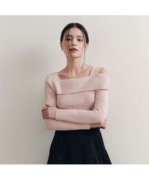 ZEROSTREET（ゼロストリート）の「[3カラー]ソリッドアンバランスオフショルダーセーター（ニット/セーター）」