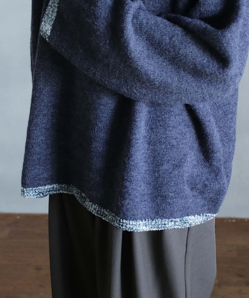 kese-moi(ケセモイ)の「MIXテープヤーンプルオーバー(ニット/セーター・レディース・ベージュ/ネイビー・FREE)」の19枚目の写真