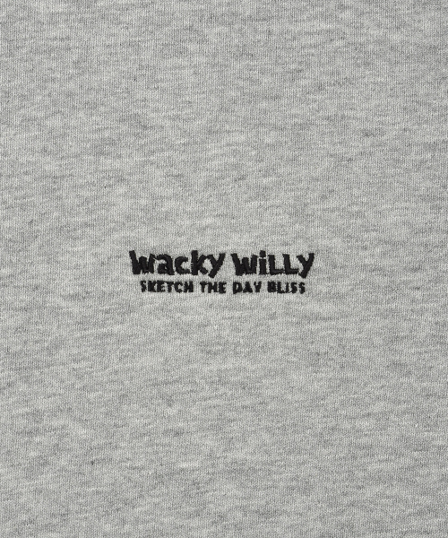 Wacky WiLLy(ワッキーウィリー)の「タイポロゴ グランジ フードスウェット グレー(パーカー・レディース・その他・SMALL/MEDIUM/LARGE/X-LARGE)」の5枚目の写真