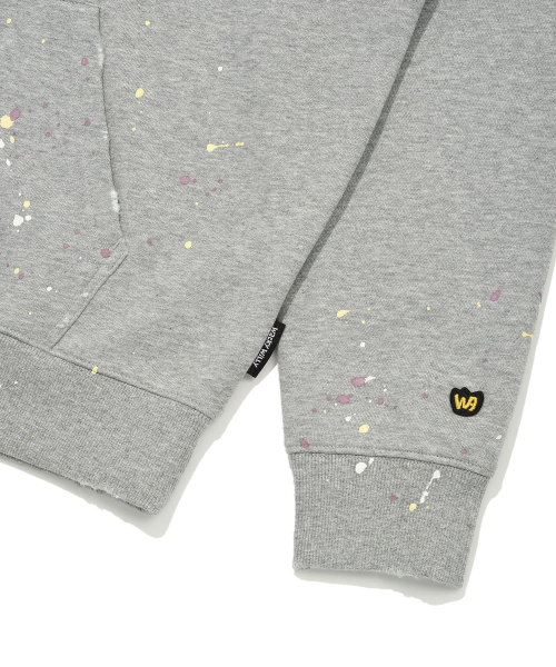 Wacky WiLLy(ワッキーウィリー)の「タイポロゴ グランジ フードスウェット グレー(パーカー・レディース・その他・SMALL/MEDIUM/LARGE/X-LARGE)」の6枚目の写真