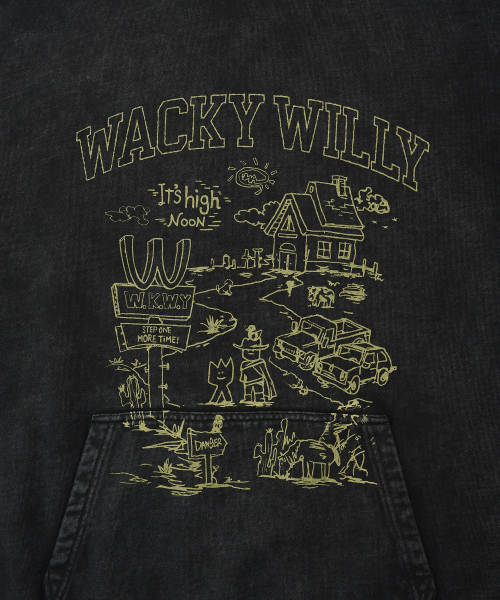 Wacky WiLLy(ワッキーウィリー)の「タウングラフィックダイングフードチャコール(パーカー・レディース・その他・MEDIUM/LARGE/X-LARGE/SMALL)」の5枚目の写真