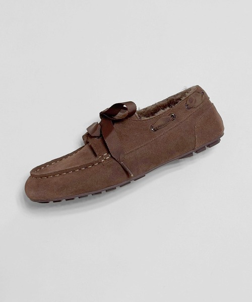 Daniella&GEMMA（ダニエラアンドジェマ）の「スエードデッキシューズ（モカシン/デッキシューズ・レディース・ブラック/ダークブラウン・36/37/38/39/40）」の13枚目の写真