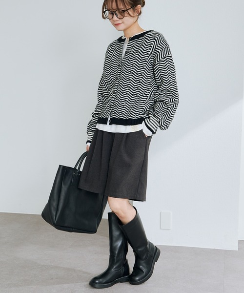 PUAL CE CIN（ピュアルセシン）の「起毛ハーフパンツ（その他パンツ・レディース・チャコール・FREE）」の9枚目の写真