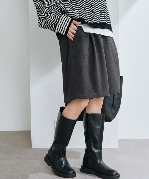 PUAL CE CIN（ピュアルセシン）の「起毛ハーフパンツ（その他パンツ・レディース・チャコール・FREE）」の6枚目の写真