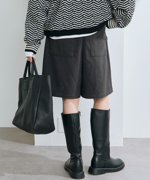 PUAL CE CIN（ピュアルセシン）の「起毛ハーフパンツ（その他パンツ・レディース・チャコール・FREE）」の7枚目の写真