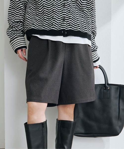 PUAL CE CIN（ピュアルセシン）の「起毛ハーフパンツ（その他パンツ・レディース・チャコール・FREE）」の2枚目の写真