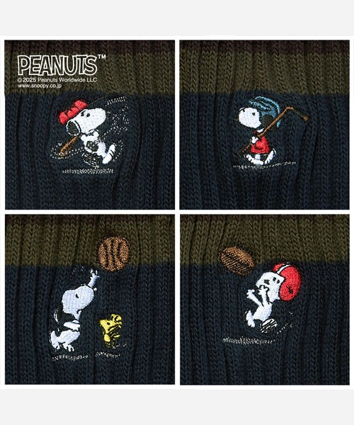 CHICSTOCKS（シックストックス）の「SNOOPY×CHICSTOCKS［スポーツ］（ソックス/靴下・メンズ・ネイビー/オフホワイト/チャコールグレー・SMALL/LARGE）」の5枚目の写真