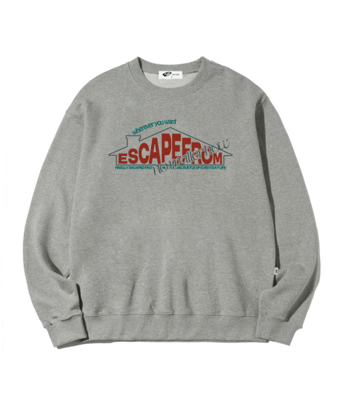 ESCAPEFROM(エスケープフロム)の「チムニホームプリントスウェットグレー(スウェット・レディース・その他・LARGE/MEDIUM)」の2枚目の写真