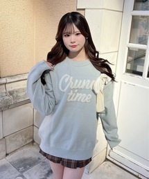 one way | ラメリボンロゴジャガードニット(ニット/セーター)