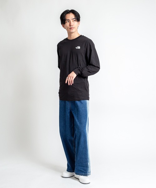 THE NORTH FACE(ザノースフェイス)の「【THE NORTH FACE/ザ・ノースフェイス】長袖 Tシャツ カットソー ロゴTシャツ(Tシャツ/カットソー・メンズ・ブラック・MEDIUM/LARGE/X-LARGE)」の5枚目の写真