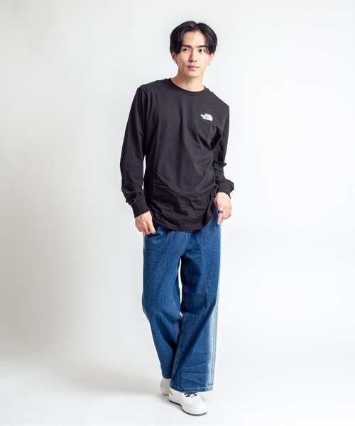 THE NORTH FACE(ザノースフェイス)の「【THE NORTH FACE/ザ・ノースフェイス】長袖 Tシャツ カットソー ロゴTシャツ(Tシャツ/カットソー・メンズ・ブラック・MEDIUM/LARGE/X-LARGE)」の7枚目の写真