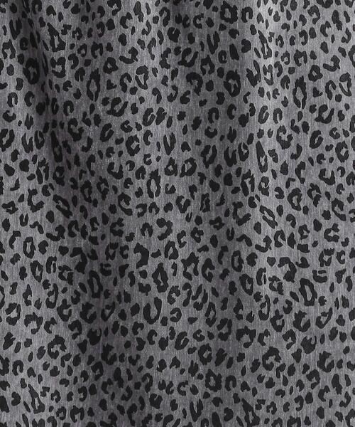 Cutie Blonde（キューティーブロンド）の「【あったか/洗濯機可/S-LL】主役になる 両面起毛 ベロアレオパード柄スカート（スカート・レディース・チャコール/ダークブラウン系3・01/02/03/04）」の6枚目の写真