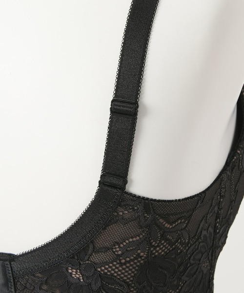 Nissen glamor(ニッセングラマー)の「【大きい胸】高嶺のフルカップブラジャー 脇高 dressy race(E70~H80)(ブラジャー・レディース・ブラック/スモークピンク・E70/E75/E80/F75/G65/G70/H70/F65/F70/F80/G75/H65/H80/H75/G80)」の21枚目の写真