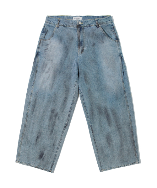 CRITIC（クリティック）の「DIRTY WASHED DENIM PANTS LIGHT BLUE（デニムパンツ・レディース・その他・MEDIUM/LARGE/X-LARGE）」の2枚目の写真