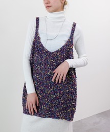 DOLLUPOOPS | カラフルブークレニットベスト(ベスト)