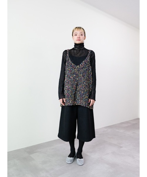 DOLLUPOOPS（ドールアップウップス）の「カラフルブークレニットベスト（ベスト・レディース・パープル/ブラック・FREE）」の13枚目の写真