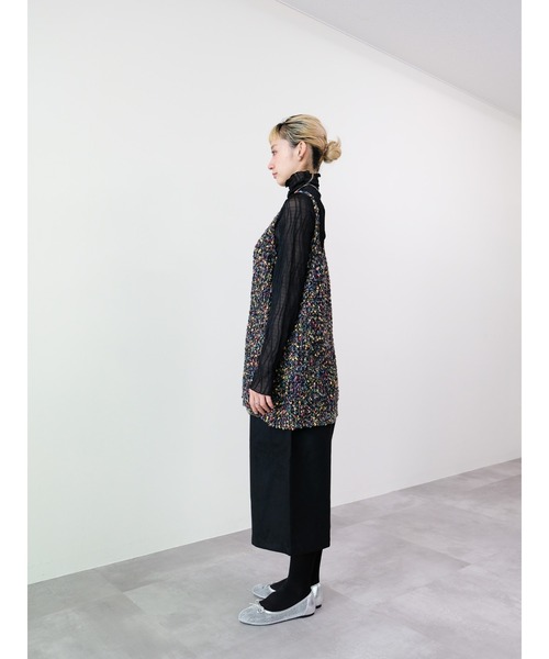 DOLLUPOOPS（ドールアップウップス）の「カラフルブークレニットベスト（ベスト・レディース・パープル/ブラック・FREE）」の14枚目の写真