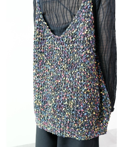 DOLLUPOOPS（ドールアップウップス）の「カラフルブークレニットベスト（ベスト・レディース・パープル/ブラック・FREE）」の20枚目の写真