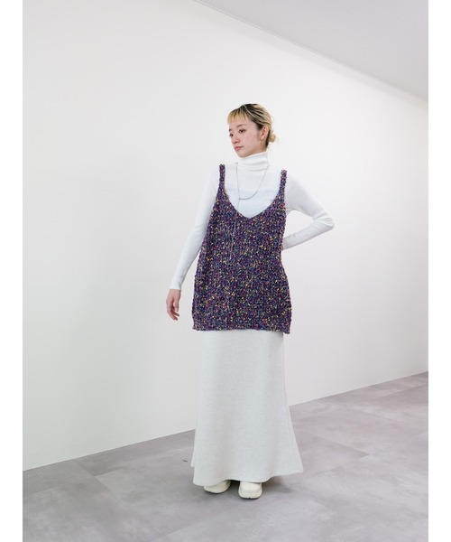 DOLLUPOOPS（ドールアップウップス）の「カラフルブークレニットベスト（ベスト・レディース・パープル/ブラック・FREE）」の11枚目の写真