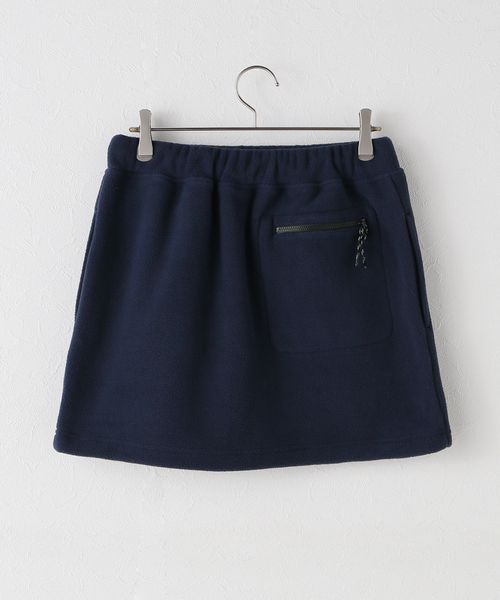 JOURNAL STANDARD（ジャーナルスタンダード）の「フリースミニスカート（スカート・レディース・ブラウン/ネイビー・FREE）」の3枚目の写真