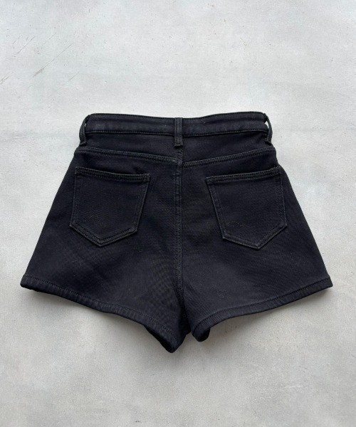 SHAGGIE（シャギー）の「裏起毛タイトハイウエストショートパンツ（その他パンツ・レディース・ブラック/ブラウン・SMALL/MEDIUM）」の9枚目の写真