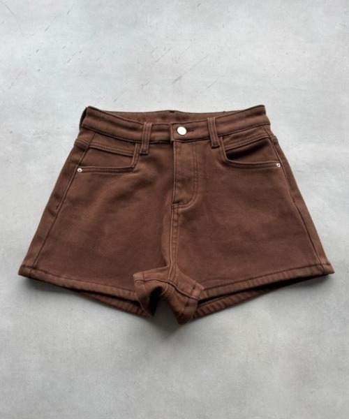 SHAGGIE（シャギー）の「裏起毛タイトハイウエストショートパンツ（その他パンツ・レディース・ブラック/ブラウン・SMALL/MEDIUM）」の18枚目の写真