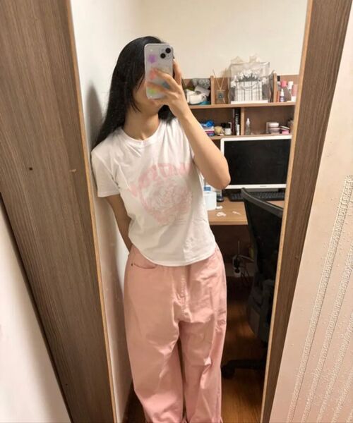 FABULOUS ARCHIVE(ファビュラスアーカイブ)の「ウィメンズフルーツスパンシングルジャージ半袖Tシャツホワイトピンク(FCD2TS512W)(Tシャツ/カットソー・レディース・ホワイト・SMALL/MEDIUM)」の9枚目の写真