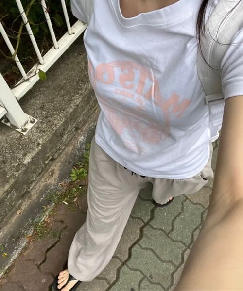 FABULOUS ARCHIVE(ファビュラスアーカイブ)の「ウィメンズフルーツスパンシングルジャージ半袖Tシャツホワイトピンク(FCD2TS512W)(Tシャツ/カットソー・レディース・ホワイト・SMALL/MEDIUM)」の10枚目の写真