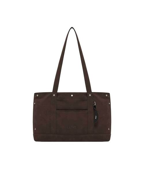 mur(ミュール)の「Reversible Polar totebag(5color)(ショルダーバッグ・レディース・ダークブラウン/ブラウン/カーキ/ベージュ/ブラック×グレー/ライトブラウン/ダークパープル/ピンク/ブラック系・FREE)」の3枚目の写真