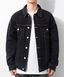 QT8 GARMENTS（キューティーエイトガーメント）の「BN Washing Denim Trucker (Black)（デニムジャケット）」