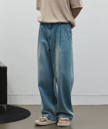 ALYSS（アリス）の「ナチュラルツインウォッシュドマキシデニムパンツ[ライトブルー]（デニムパンツ）」