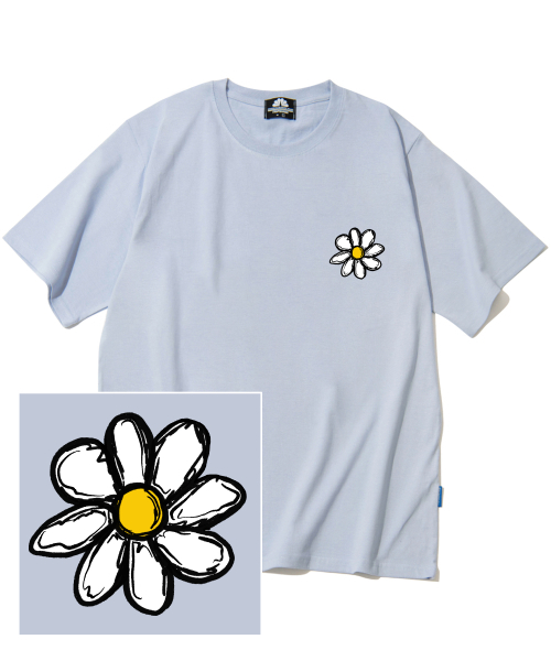 TRIPSHION(トリップション)の「DRAWING DAISY ロゴTシャツ - パープル(Tシャツ/カットソー・メンズ・その他・LARGE/MEDIUM/X-LARGE)」の1枚目の写真