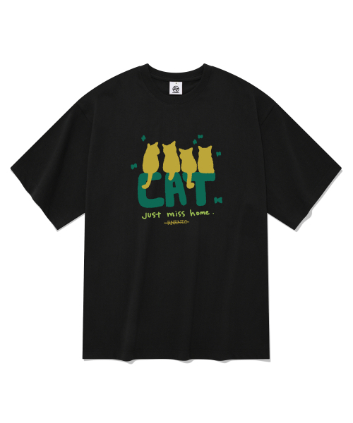 RADINEO(ラディネオ)の「キャット半袖Tシャツブラック(Tシャツ/カットソー・メンズ・その他・LARGE/X-LARGE/SMALL/MEDIUM)」の1枚目の写真