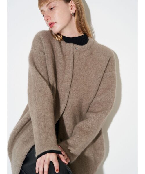 ELENDEEK（エレンディーク）の「CNラクーンミックスダブルカーディガン