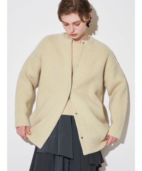 ELENDEEK（エレンディーク）の「CNラクーンミックスダブルカーディガン