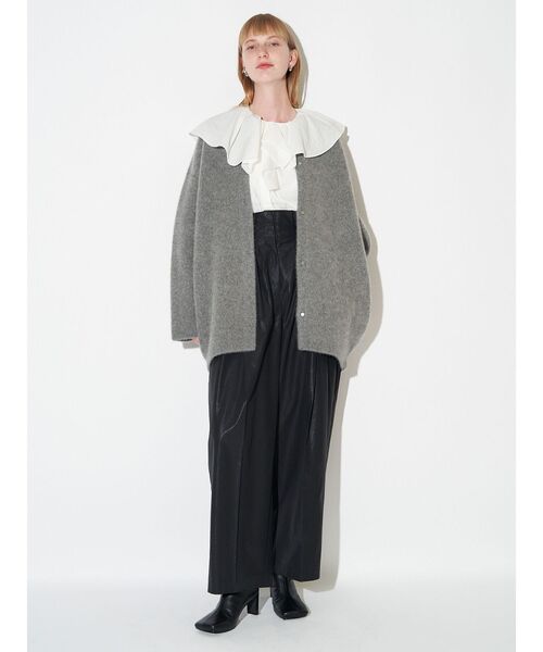 ELENDEEK（エレンディーク）の「CNラクーンミックスダブルカーディガン