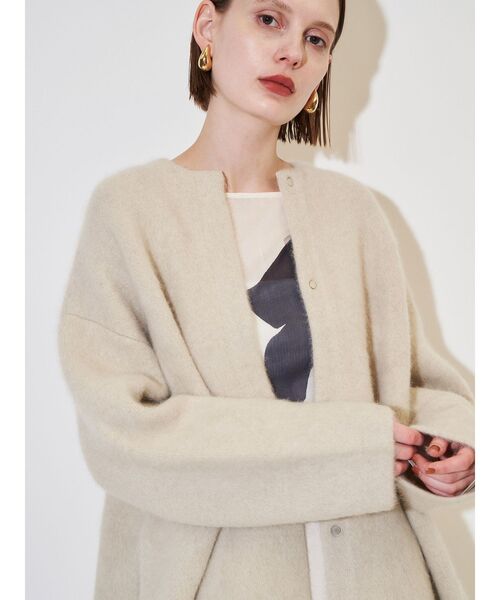 エレンディーク　ラクーンミックスダブルカーディガン ELENDEEK（エレンディーク）の「CNラクーンミックスダブルカーディガン