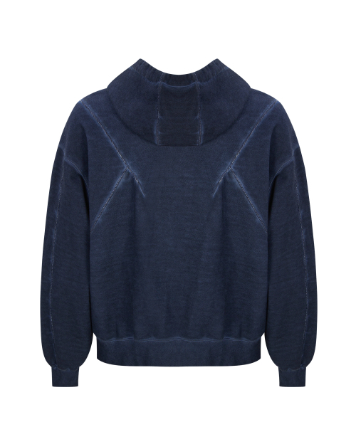 UNGIMMICK(アンジミック)の「VINTAGE WASHED PIPING HOODIE (NAVY)(パーカー・メンズ・その他・MEDIUM/LARGE)」の2枚目の写真