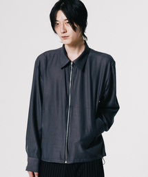 VASTIC（バスティック）の「ストライプシャツジャケット_ブラウン / ブルー（その他アウター）」