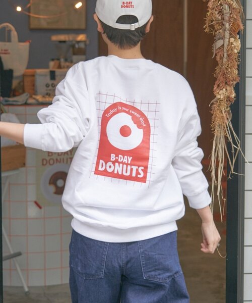 BIRTHDAY BAR（バースデイバー）の「≪BIRTHDAY BARオリジナル≫【B-DAY DONUTS】ドーナッツスウェット（スウェット・レディース・ホワイト・0）」の10枚目の写真