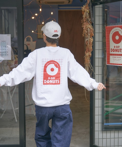BIRTHDAY BAR（バースデイバー）の「≪BIRTHDAY BARオリジナル≫【B-DAY DONUTS】ドーナッツスウェット（スウェット・レディース・ホワイト・0）」の3枚目の写真