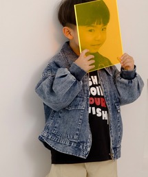 MAKE YOUR DAY（メイクユアデイ）の「ジップアップデニムブルゾン■80～140cm（デニムジャケット）」