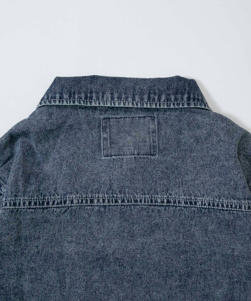 MAKE YOUR DAY（メイクユアデイ）の「ジップアップデニムブルゾン■80～140cm（デニムジャケット・キッズ・サックスブルー/ネイビー・80/90/100/110/120/130/140）」の18枚目の写真