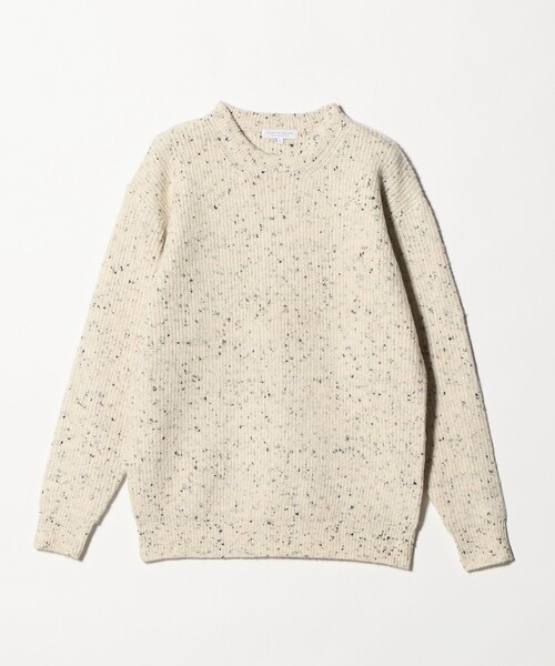 A DAY IN THE LIFE UNITED ARROWS(アデイインザライフユナイテッドアローズ)の「ミドルゲージ アゼ ネップ クルーネックニット-ウォッシャブル-<A DAY IN THE LIFE>(ニット/セーター・メンズ・ブラック/オフホワイト・M/L)」の2枚目の写真